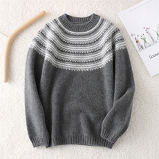 2025儿童加厚羊毛衫时尚百搭一线费尔岛羊毛衫，童装儿童羊毛衫，初丹羊绒童装