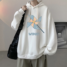 连帽卫衣男大码运动服帽衫外套WY2112-P35加绒款P40，男装卫衣，电商A040