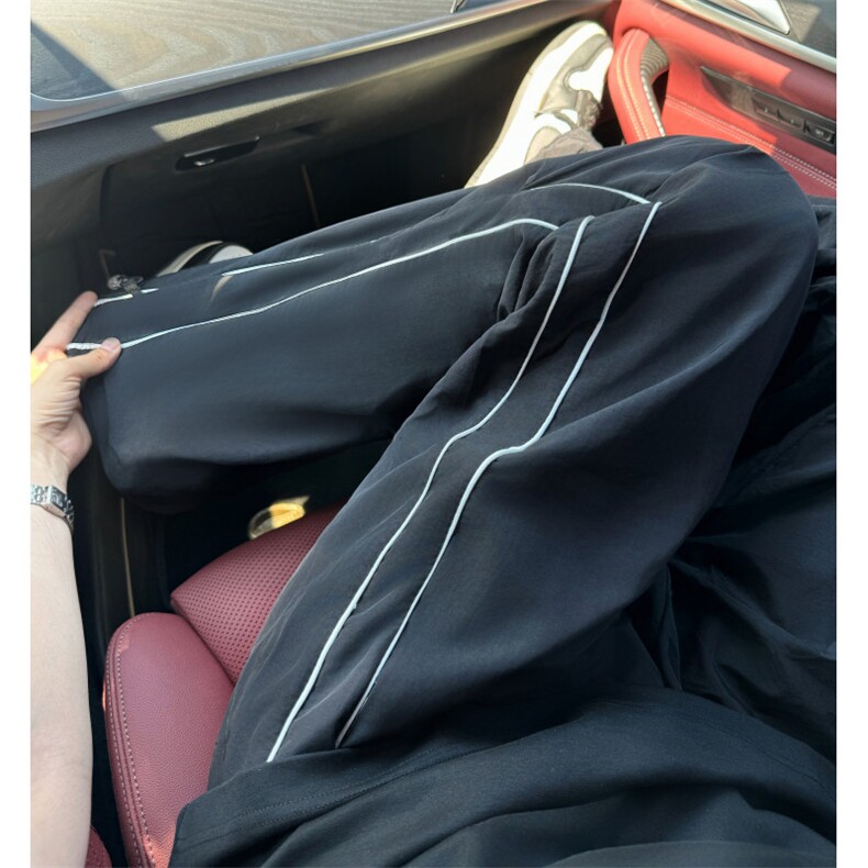 高街条纹冲锋伞兵裤子男薄款速干工装机能风运动休闲长裤~CK232，男装工装外套，星座601-2