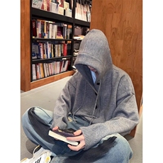 [有货]灰色半开衫毛衣针织卫衣外套MY5521特P65，男装针织衫/毛衣，星座908-1