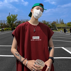 量大优供视频得物直播品质230克夏季纯棉背心无袖T恤WB285，男装背心/马甲，电商A486