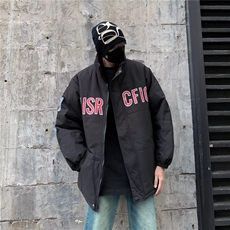 棉服男款冬季美式立领轻薄时尚棉服加厚棉衣外套短款面包服，男装棉衣，星座1013-1