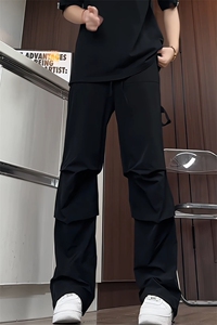 K9019/特P40春装现货休闲裤男工装个性大码宽松潮男百搭长裤子图片