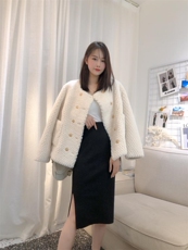 DINOBIENS/冬装小香风皮毛一体外套，其它，迪诺比亚