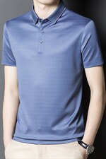 短袖T恤男薄款翻领POLO衫夏季中年男士商务休闲宽松体恤衫，男装T恤，电商B212（原钱塘6029）