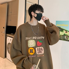 半高领毛衣男士大码针织衫男毛线衣男M18322-P45加绒款-P65，男装针织衫/毛衣，电商A040