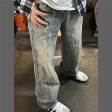 网图牛仔裤抖音得物现货可送样A061-AN01055-特P40，男装牛仔裤，电商A061