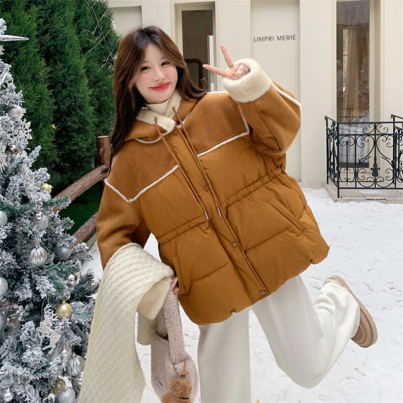 【新款】90绒拼接羽绒服2C115-2385-P295-K438,女装羽绒服,2C115