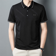 短袖t恤男翻领POLO打底衫夏季新款纯色宽松短袖潮流休闲男士上衣，男装T恤，电商B212（原钱塘6029）