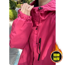 现货5W件冬季三防美式boxy解构连帽雪山冲锋衣棉衣男女棉服厚外套，男装夹克，电商A486