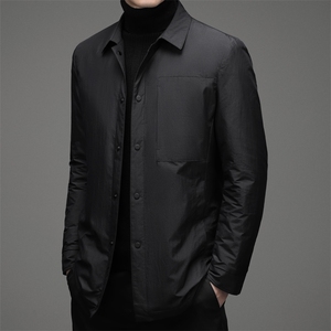 D922-1冬季新款男士羽绒服翻领外套修身白鸭绒P276图片