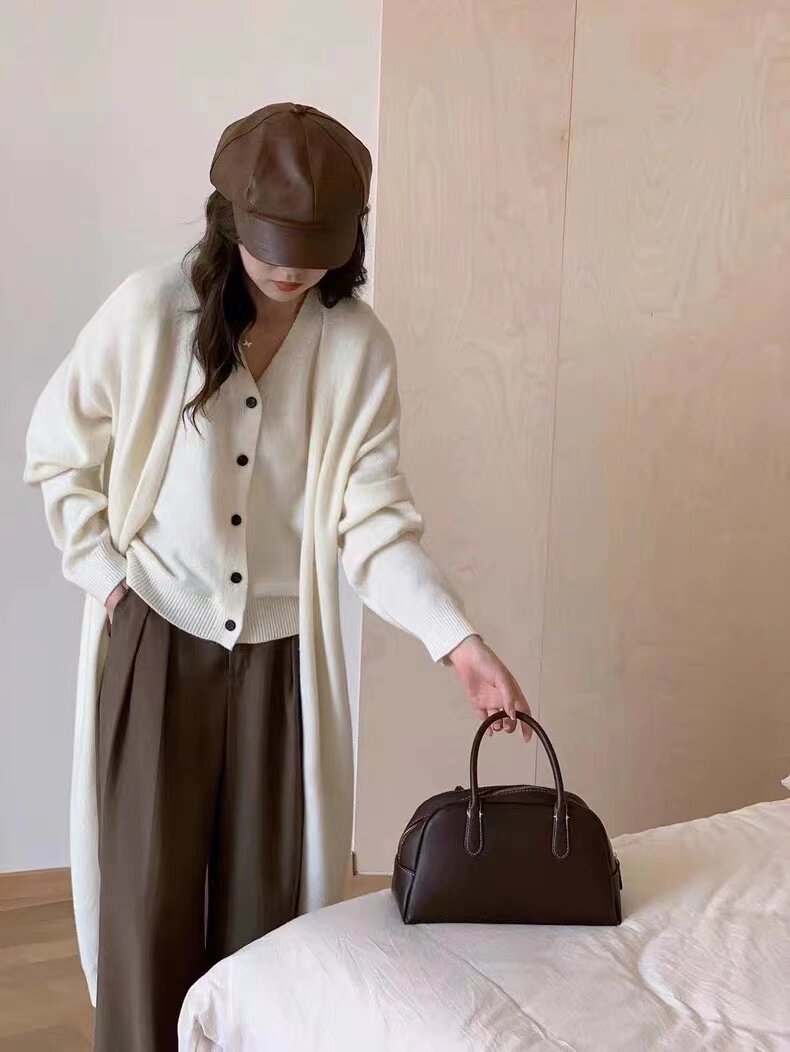 2024年秋冬季宽松休闲时髦开衫羊毛马甲,女装马甲,聚奥羊绒