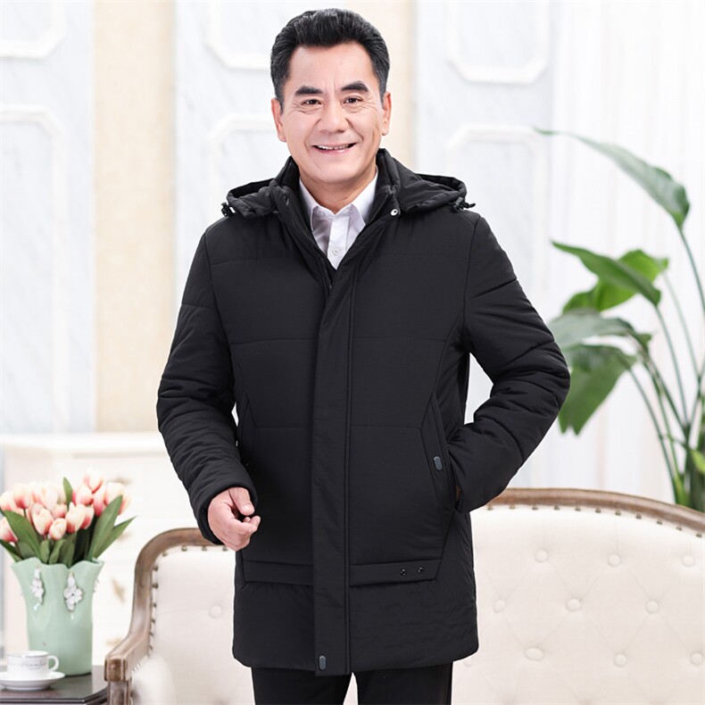 8802/父亲棉袄男中长款棉服大码男装外套爸爸棉衣老年人冬装，男装棉衣，星座1216（原钱塘722）