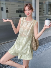 现货夏装新款新中式盘扣复古套装两件套2b114-2270-P160-K249，女装套装/套裙，网红馆