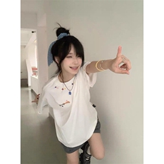 原版刺绣纯棉短袖ZX0306-P35，男装T恤，星座313A(原308A-2)