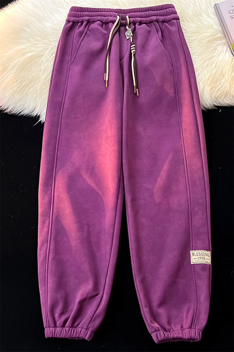 8XL-M春季束脚休闲卫裤男大码痞帅脏脏休闲百搭裤子KZ022特价P40,男装休闲裤,电商B312