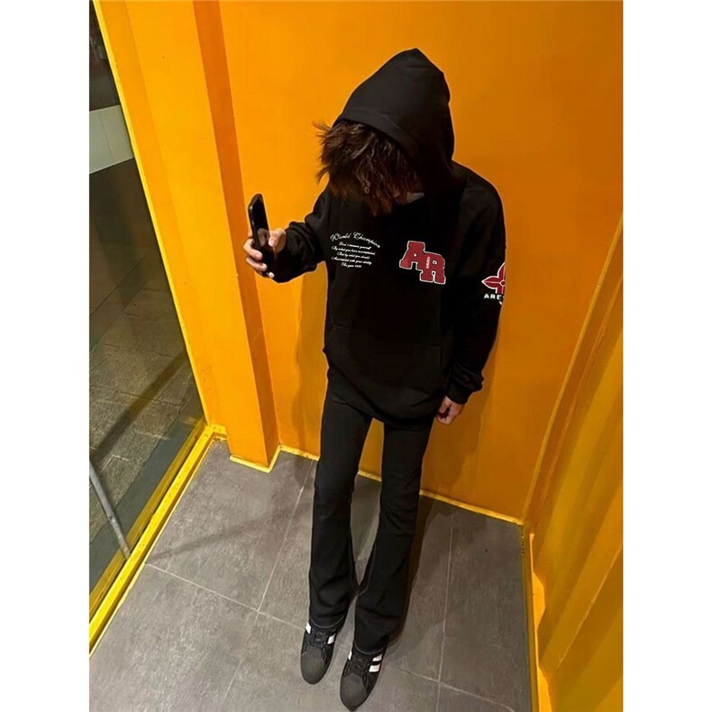 【现货】D1011-特批50秋季新品美式街头字母刺绣连帽卫衣男女潮,男装卫衣,星座603-2