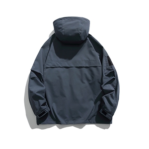 外27-2GANYOU日系多口袋工装防泼水连帽冲锋衣JK26-P145图片