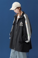 中性秋季百搭袖子拼接彩色宽松夹克情侣棒球服外套G6251P65控78，男装夹克，电商A268