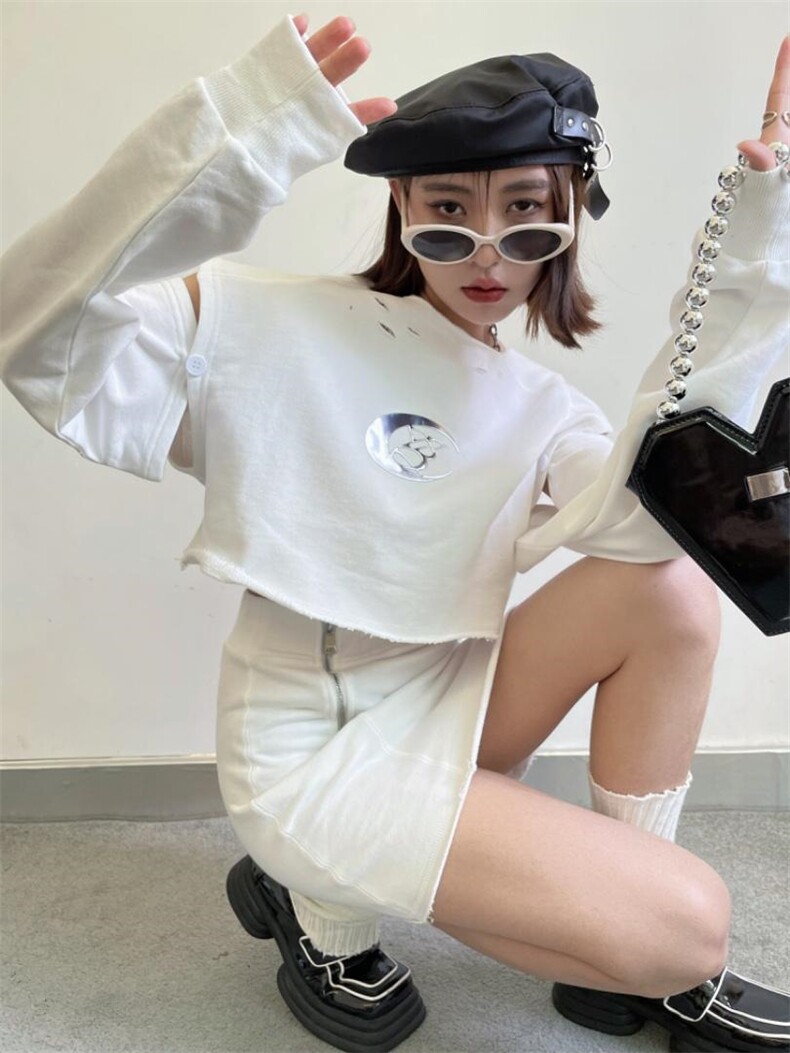 现货设计师款镭射铁标套装，女装职业装，YSQ Boomboom