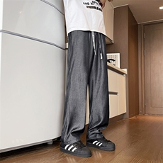 现货批价27YK86001冰丝速干裤子高级感垂感休闲阔腿裤子男夏，男装休闲裤，电商A086-1