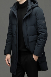 BNA2197钱塘2020-2冬季厚款中年男士有帽商务休闲新款羽绒服P330图片