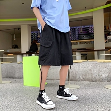 工装短裤男夏季潮牌痞帅炸街设计感中裤美式机能篮球运动五分裤子，女装休闲裤，星座1210-1