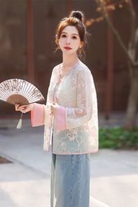 新中式精致刺绣薄款外套女2026春季新款高级感洋气减龄轻G风图片