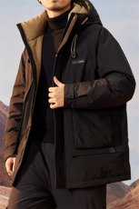 2025男士新款冬季中长款连帽羽绒服外套YR6016P295，男装羽绒服，星座218-2