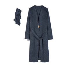 高级感慵懒风30%绒双面呢大衣经典百搭显瘦长款外套，女装双面呢大衣，乾庄羊绒