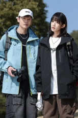 新款男女高品质户外登山服青少年学生冲锋衣夹克外套JK6633-P48，男装夹克，电商B306
