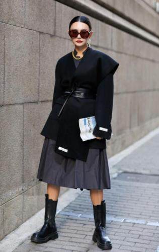 现货。围巾款羊绒大衣，女装，是爱 SHI AN