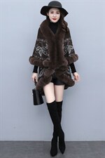 芷墨2021新冬装加厚保暖斗篷外套时尚风复古双层斗篷大衣，女装毛呢外套，芷墨服饰