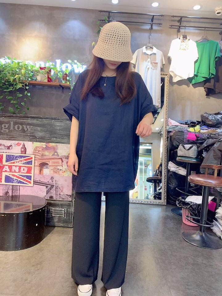 夏季新款大版纯亚麻上衣，女装，月光水岸