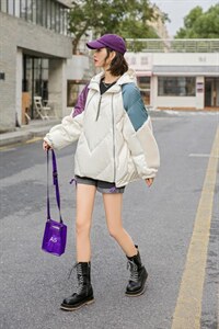 时尚不挑人羽绒服，包容性很强图片