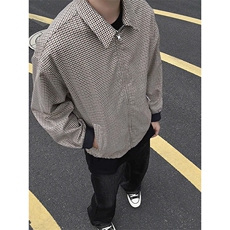 模特-廓形老钱风外套时尚短款夹克男9110-P78，男装夹克，电商B380（原B361）