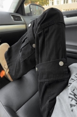 B221美式ins高街暗黑宽松直筒洗褪工装牛仔裤LK25437-P75控98，男装牛仔裤，电商B221