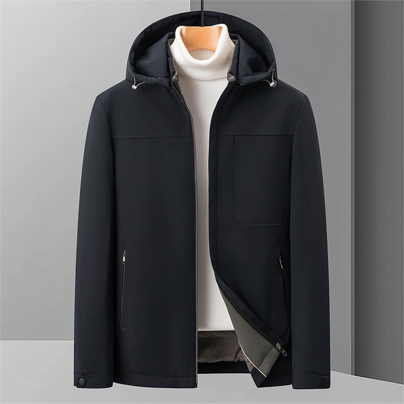 V3121钱塘2020-3冬季厚款新款商务休闲中年男士90鸭绒羽绒服P198图片