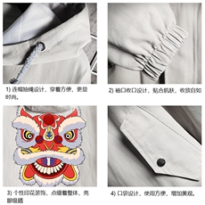JK41185-P85加棉款-P115纯棉连帽夹克男士大码工装夹克男网格，男装夹克，电商A040A