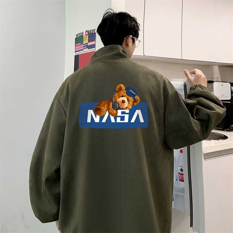 麂皮绒夹克男大码立领褂子外套JK85247-P68加绒款-P78,男装夹克,电商A040