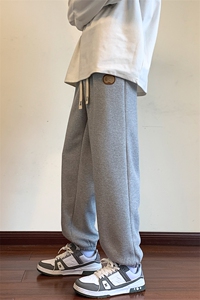 秋季新款休闲宽松设计感束脚长裤K116p28加绒35图片