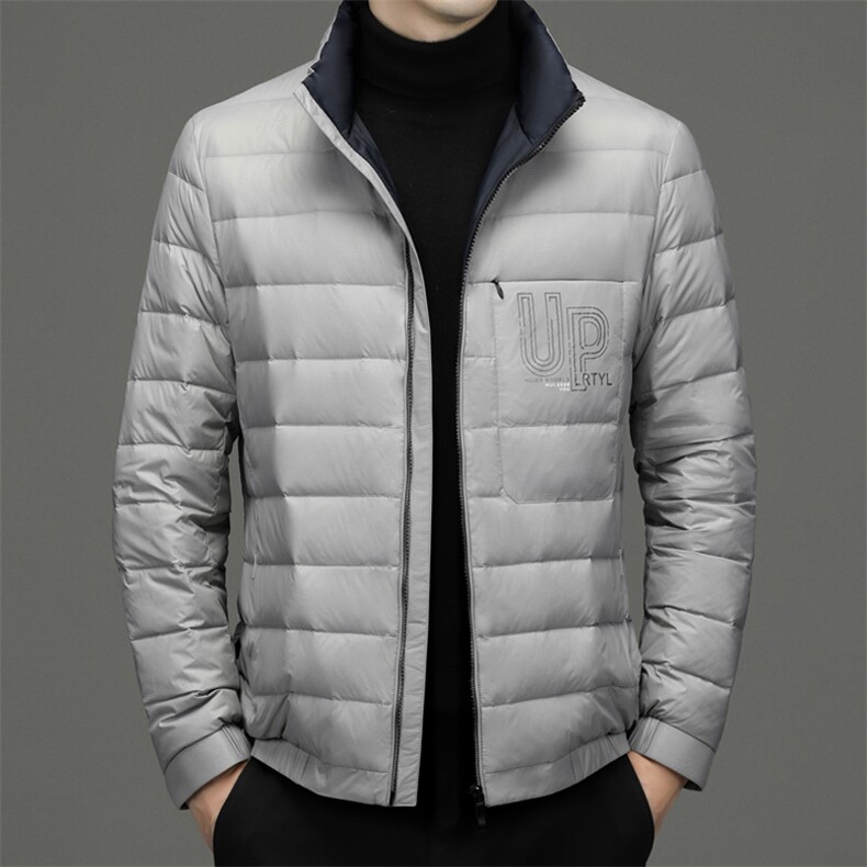 CAH9903钱塘2020-2冬季厚款时尚休闲简约中年男士羽绒服P220,男装羽绒服,钱塘207-2