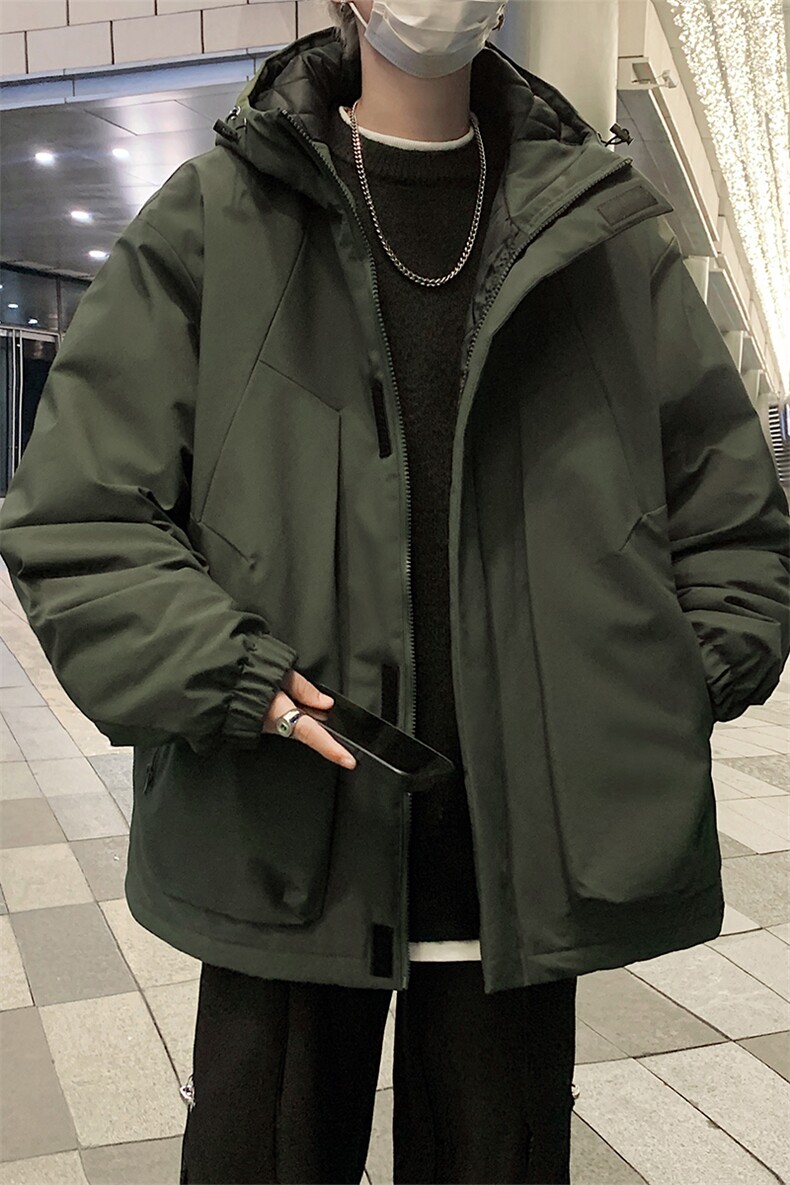 防水冲锋棉服D2250-TP110控价158冬季保暖连帽上衣可儿开外套,男装棉衣,电商A102-1