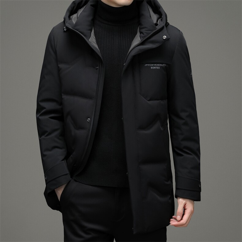 冬季新款中年男灰鸭绒羽绒服男冬休闲爸爸冬装外套DFLDY7006-P320，男装羽绒服，电商B212（原钱塘6029）