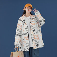 2021春装新款字母印花宽松外套227-6-JK918-P75,女装短外套,星座227
