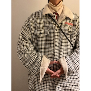 小香风内里羊羔毛翻领青春情侣大码外套棉衣XZ301A  MY89图片