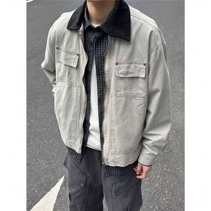 秋季新款现货翻领夹克男纯棉上衣外套DSA157B-JK7943-特P90图片