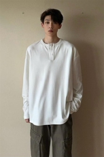 秋冬套头长袖套头圆领T恤德绒打底衫男潮XZ213-V006-P35控58，男装T恤，星座213