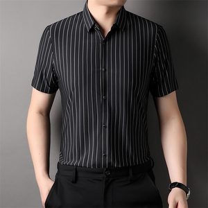 XLAL-T6655男士2023年夏季新款百搭衬衫男短袖商务休闲衬衣男P61图片