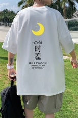 DX17047-P20纯棉短袖t恤男大码半袖打底衫宽松体恤衫港风，男装T恤，电商A040